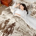 thumbnail image 4 of Homewish Floral Butterflies Bedding Comforter Set 7pcs for Kids Children Teens,Spring Garden Queen Bedding Sets Super Cozy,Chic Flowers Queen Sheet Sets,Lightweight Room Decor,Reversible, 4 of 8