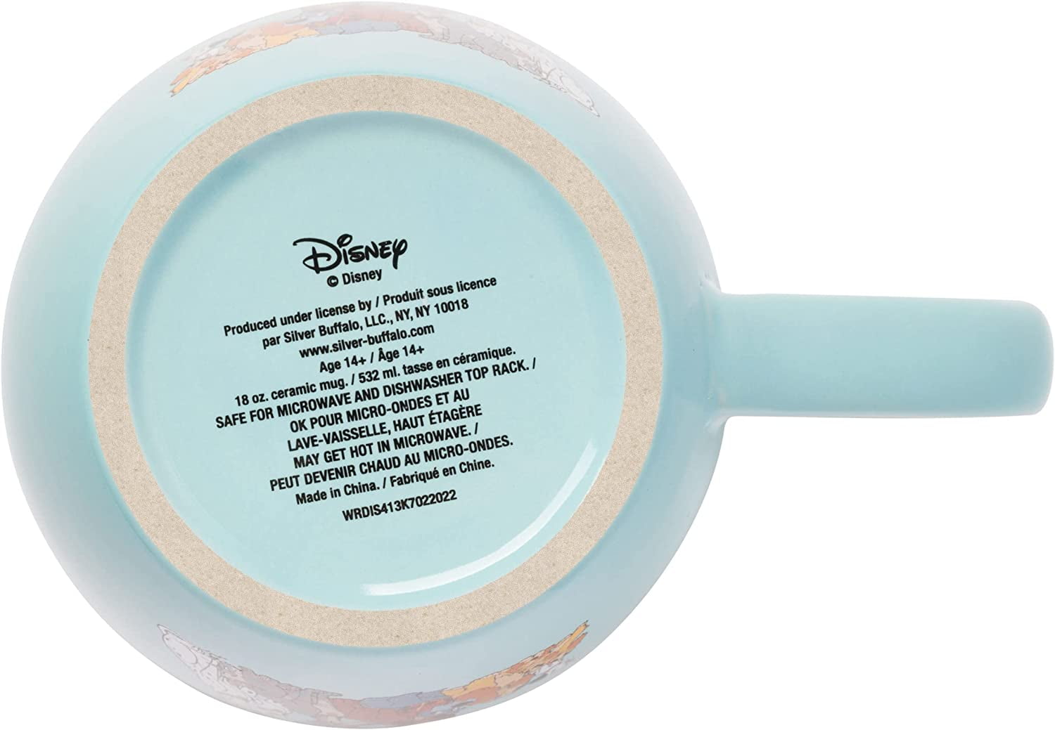 Silver Buffalo Disney Classics Home Is Where Your Dog Is Ceramic Mug, 18 Ounces
