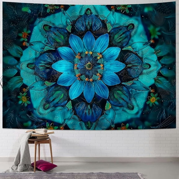 JRXY Mandala Tapestry Bohemian Tapestries Gothic Sun and Moon Moth Boho Tapestry Wall hanging Bedding Tapestry Home Decor Painting
