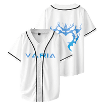 Odetari Merch Hades Baseball Shirt Fashion Short Sleeve Casual Shirts