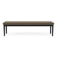 thumbnail image 4 of Lenox Steel Reception Waiting Room Healthcare 3-Seat Bench / Black Steel / Brown, 4 of 5