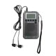 thumbnail image 1 of Radio portátil TR105, miniradio de bolsillo con altavoz, receptor digital FM/AM con despertador y temporizador, radio personal con auriculares, funciona con pilas, 1 of 5