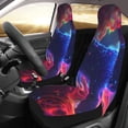 thumbnail image 2 of Sikiie Cosmic Cat Psychedelic Journey Car Seat Protector 2 Pack Car Seat Cushion Mat, Car Seat Covers for SUV, Truck, Van, 2 of 7