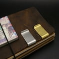 thumbnail image 2 of Flmtop Stainless Steel Brass Banknote Holder Credit Card ID Cash Wallet Money Clips, 2 of 10