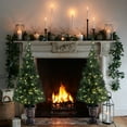 thumbnail image 6 of Set of 2 4Ft Pre-Lit LED Artificial Pine Christmas Tree with Urn Pot, 6 of 8