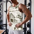 thumbnail image 5 of Pofeuu Farm Animals 2 Print Men's Workout Tank Tops Sleeveless Muscle Gym Shirt Quick Dry-X-Large, 5 of 7