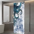 thumbnail image 3 of Nautical Blue Octopus Window Privacy Film, Coastal Ocean Summer Boat Static Cling UV Sun Blocking Tint Film Heat Control Windows Films for Bedroom Bathroom, Window Stickers 23.6"x59", 3 of 7