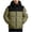 Army Green, variant on QQZ Color Block Padded Hooded Zip Up Puffer Jacket Men, Zip Up Sweatshirt Men, Fall Winter Travel Business Casual Ski Outdoor Daily Outfits