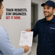 100 Pack Maintenance Request - White - Triplicate