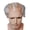 White, variant on Bald Comb Over Wig