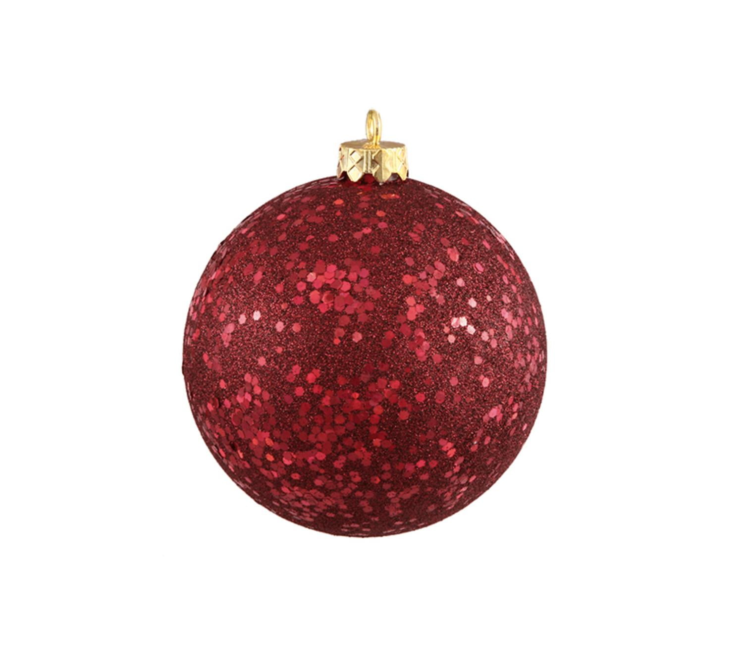 Choose Colour Shatterproof Christmas Tree Decoration 6 Glitter Stars 100mm 