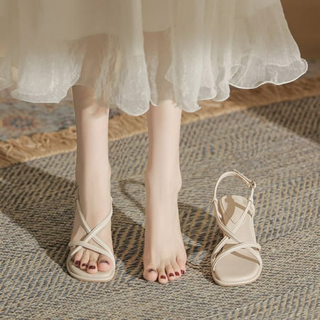 

Women‘s Summer High Heel Sandals - New Thick Heel Skirt Style with High-end Design