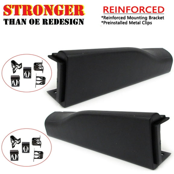 CF Advvance For 08-16 Ford F-250 F-350 F-450 Super Duty Left and Right Side Upgarded Flex Step Tailgate Molding Trim Cap Set of 2PCS 2008 2009 2010 2011 2012 2013 2014 2015 2016