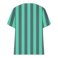 thumbnail image 4 of Plus Size Tops for Women Short Sleeve V Neck Shirts Solid Color Basic Tees Loose Summer Pullover Tops Dressy Casual Tee Shirts Trendy Spring Summer Tunic Tops,Plus Size Lace Blouse Green,L, 4 of 5