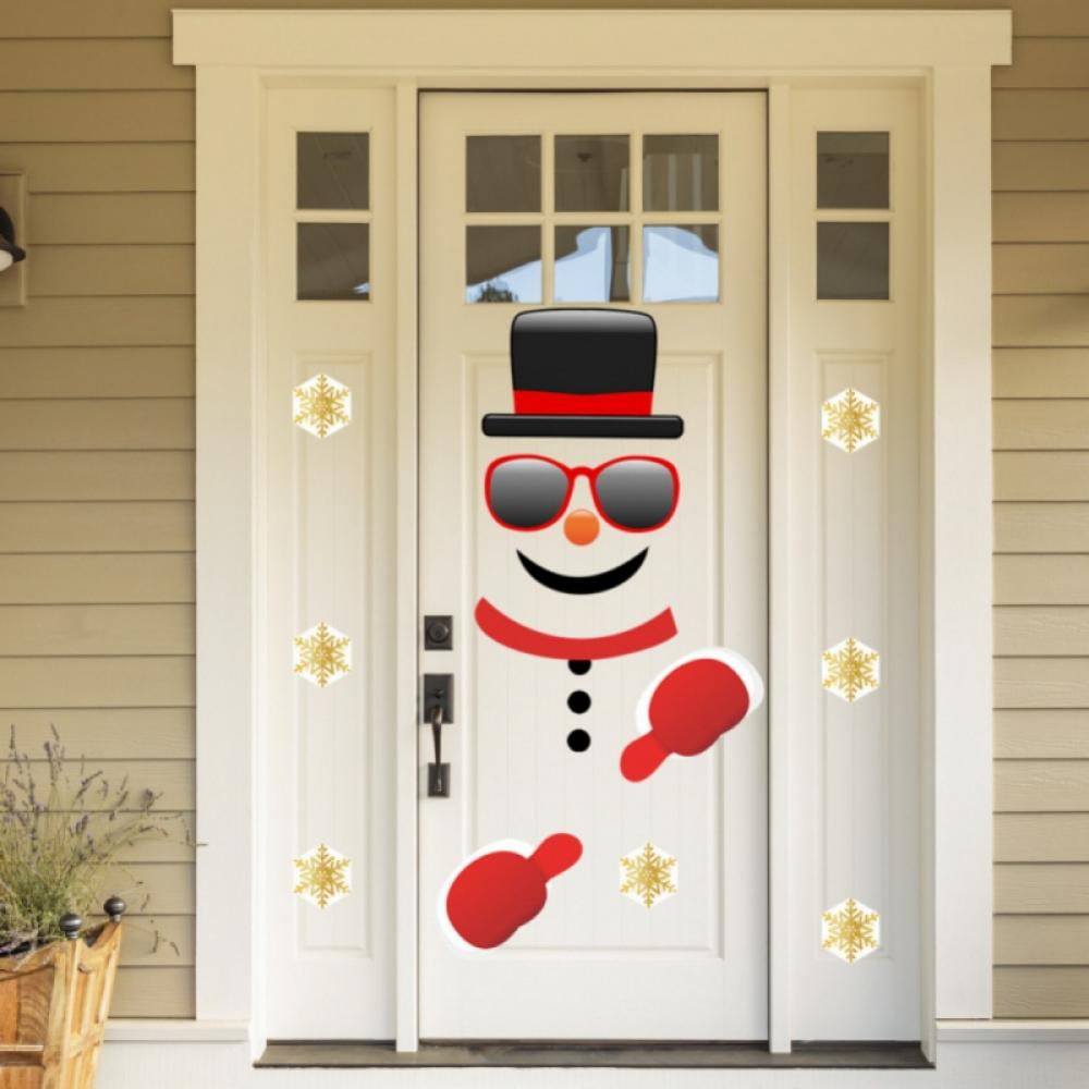 Christmas Snowman Garage Door Decorations-Christmas Outdoor Garage ...