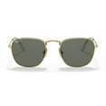 thumbnail image 5 of Ray-Ban FRANK RB 8157 Metal Unisex Square Polarized Sunglasses Legend Gold 51mm Adult, 5 of 5