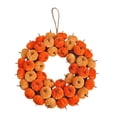 thumbnail image 2 of EUDIDV Halloween Decorations Simulation Decoration Wreath Wrapped Cloth Thanksgiving Pumpkin Decoration Sale Clearance, 2 of 6