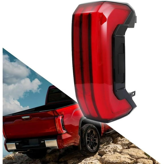 SHZAITOR Rear Brake Lamp Replacement for 2022 2023 Toyota Tundra Right Passenger Side High Configuration Tail Light 815500C200