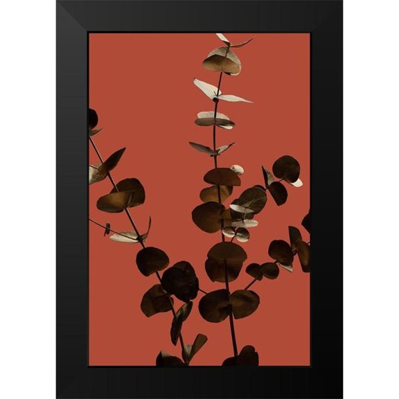 Artographie Studio 17x24 Black Modern Framed Museum Art Print Titled - Eucalyptus Gold Rust 01