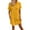 Yellow, variant on Women's Casual V Neck Button Down Dress with Pockets Versatile Summer Fall Everyday Wear Relaxed Fit Work Party Outfits Womens Casual Trendy Midi Dresses