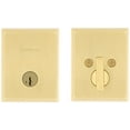 thumbnail image 6 of Kwikset 258TRCT-4S.STRKP Crosstown Single Cylinder Keyed Entry One Sided Deadbolt - Brass, 6 of 7