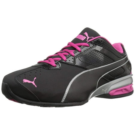 puma women's tazon 6 wn's fm cross-trainer shoe, black silver/beetroot purple, 9 m us