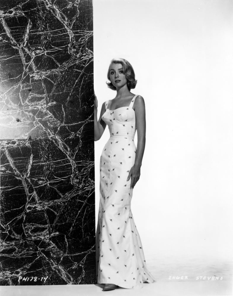 Inger Stevens wearing a Polka Dotted Dress Photo Print - Walmart.com