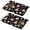 Pioneer Flower Floral-3, variant on Placemat, Pioneer Flower Floral Print Pattern Place Mats Table Mat Set Of 2, PVC Washable Placemats for Party Kitchen Dining Decoration, 18x12 Inch, Fade Resistant