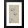 thumbnail image 2 of Charles Lucy 15x24 Black Modern Framed Museum Art Print Titled - Study of Hands (C. 1858), 2 of 5