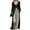 Black, variant on Long Crochet Cardigans Button up Knit Hollow out Elegant Duster Sweaters Cover up Deep V-Neck Slim Fit Split Hem Maxi Dress Lightweight Soft Cozy Fall Thin Coat Coffee L