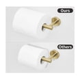 thumbnail image 6 of Toilet Paper Holder Towel Ring Brushed Gold Bathroom Hardware Hand Towel Holder Bathroom Accessories Set Wall Mount Stainless Steel 2 Pieces, 6 of 9