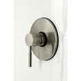 thumbnail image 3 of Kingston Brass KB6338DL Concord Single-Handle Pressure Balanced Tub and Shower Faucet, Brushed Nickel, 3 of 7
