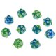 thumbnail image 1 of De Dados Poliédricos De Plástico De 20 De De De Dados Numéricos Accesorios Para Mazmorras Y Dragones, 10 Piezas Por Ped Verde púrpura Hugo Dados poliédricos, 1 of 8