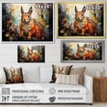 thumbnail image 4 of Designart "Summer's Curious Squirrel II" Animals Framed Wall Art - Modern Farmhouse Orange Squirrel Entryway Framed Wall Art Print, 4 of 6