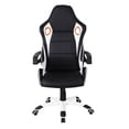 thumbnail image 2 of Techni Office Solutions 3.75' Black, White, and Orange Racing Style Home and Office Chair, 2 of 6