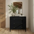 thumbnail image 2 of Harbor 3 Drawer with Divided Top Drawer Dresser, Black, 2 of 12