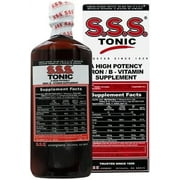 S.S.S. Tonic, Iron and Vitamin B Supplement, High Potency Vitamins, Bottle,10 Fl Oz - 2 Pack