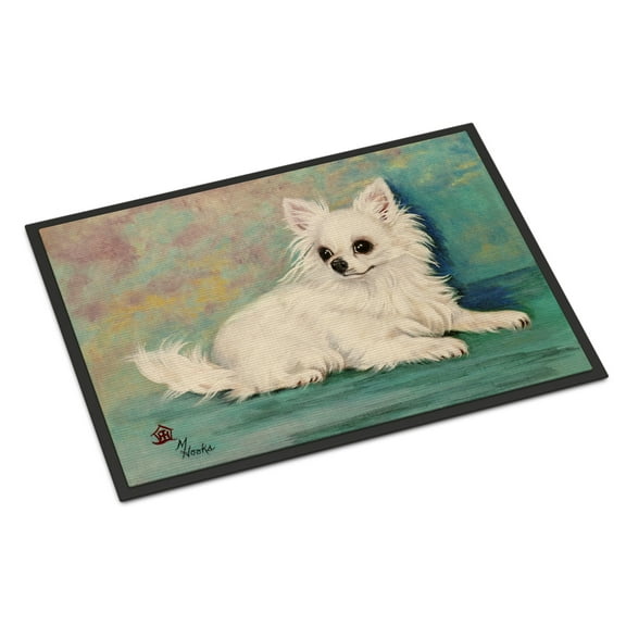 Carolines Treasures MH1057JMAT Chihuahua Queen Mother Door Mat Indoor Rug or Outdoor Welcome Mat 24x36 Doormat  36"L x