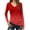 Red, variant on CHGBMOK Women's Gradient Shirts Long Sleeve V Neck Basic Tee Casual Summer Spring Tops Loose Fit Comfy Going Out Blouse