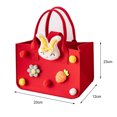 thumbnail image 7 of Christmas Handbag Cartoon Santa Felt Spacious Sturdy Tote for Xmas Shopping, 7 of 7