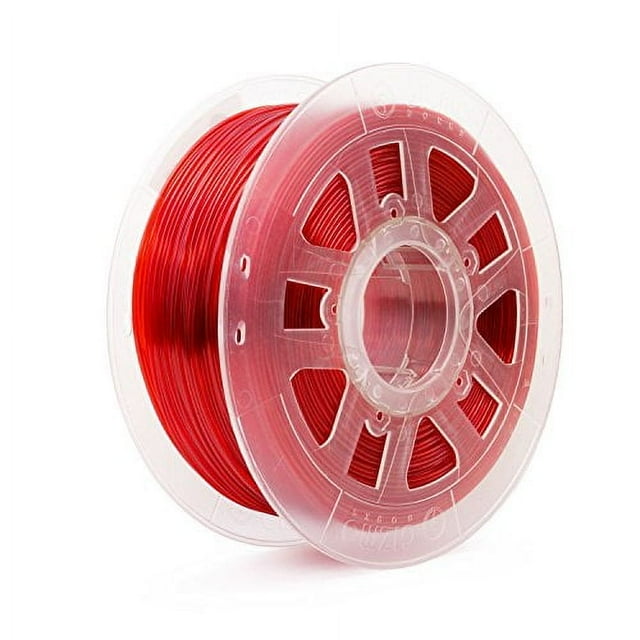 Gizmo Dorks Filament PLA 3mm (2.85mm) 1kg / 2.2lb pour Imprimantes 3D, Rouge Translucide