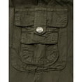 thumbnail image 4 of RAW X  Boy's Belted Twill Cargo Shorts, Olive, 12, 4 of 6