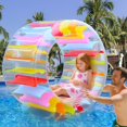 thumbnail image 1 of Rueda de agua inflable Zcaukya 47 para niños, juguete flotante para piscina, 1 of 8