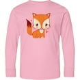 thumbnail image 3 of Inktastic Fox Girl Cute Woodland Animal Long Sleeve Youth T-Shirt, 3 of 5