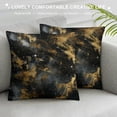 thumbnail image 3 of PHYHOO Black &amp; Gold Marble Throw Pillow Covers - Luxurious Abstract Ink Fluid Art Cushion Cover, Decorative Modern Decor for Home Sofa Living Room White, 3 of 5