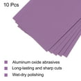 thumbnail image 4 of 10 Pack Purple Sanding Sheets 320 Grit 9" x 3.7" Aluminum Oxide Sandpapers Wet Dry Polish, 4 of 5