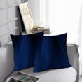 thumbnail image 6 of LALILO Throw Pillow Covers Dark Blue Velvet Satin Birthday Cell Cushion Cover 18" x 18", 2 Pack, 6 of 6