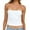 White, variant on Satin Top for Women Womens T Shirts Spring and Summer Sweet and Spicy Wind Knitted Versatile Base Layer Racerback Top