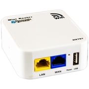 150Mbps Wireless N Mini Pocket Router, Repeater, 2 LAN Ports, USB Port (HX701)