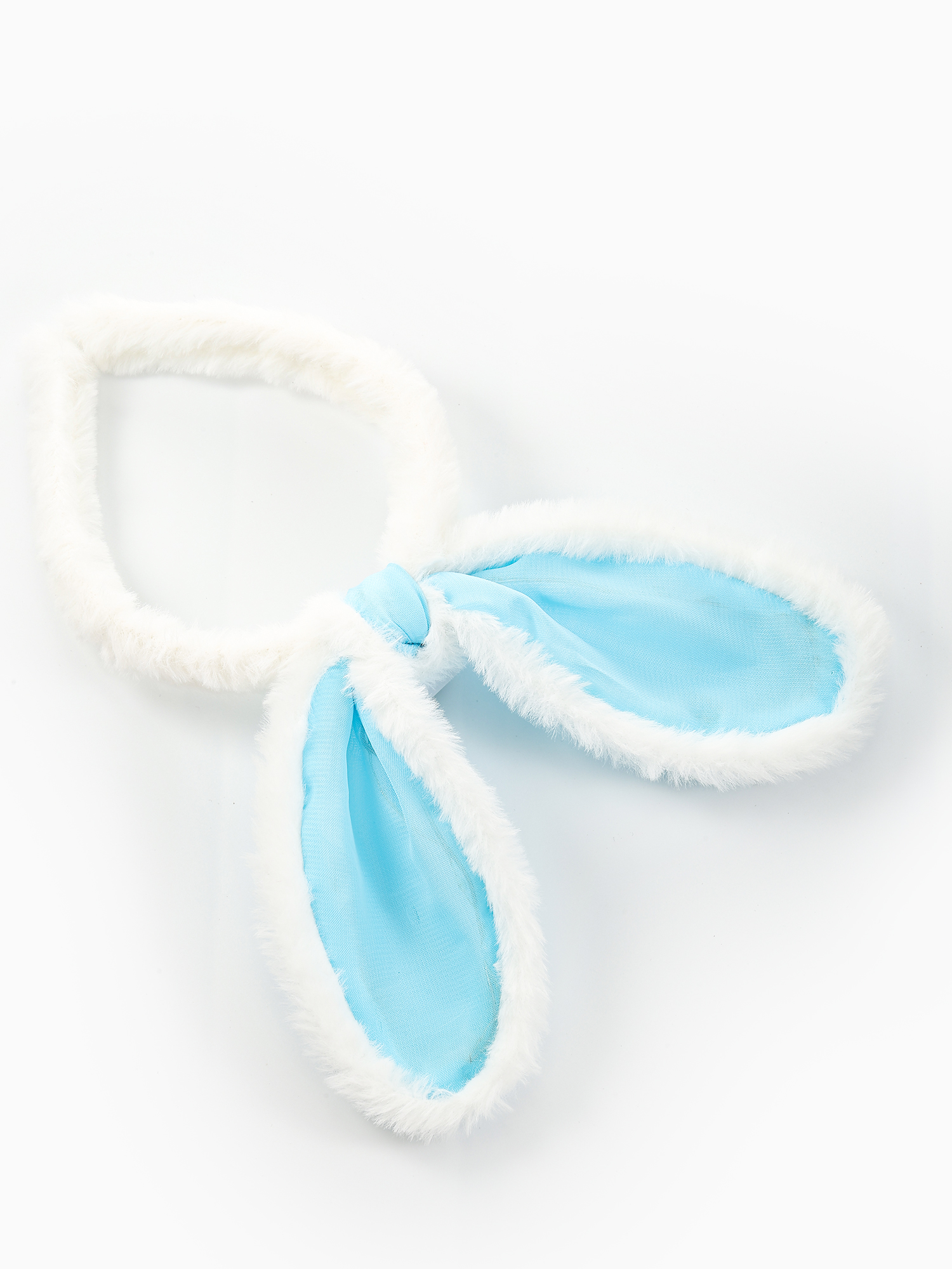 Way to Celebrate Easter Blue and White Light Up Bunny Ears Headband, 1 Piece